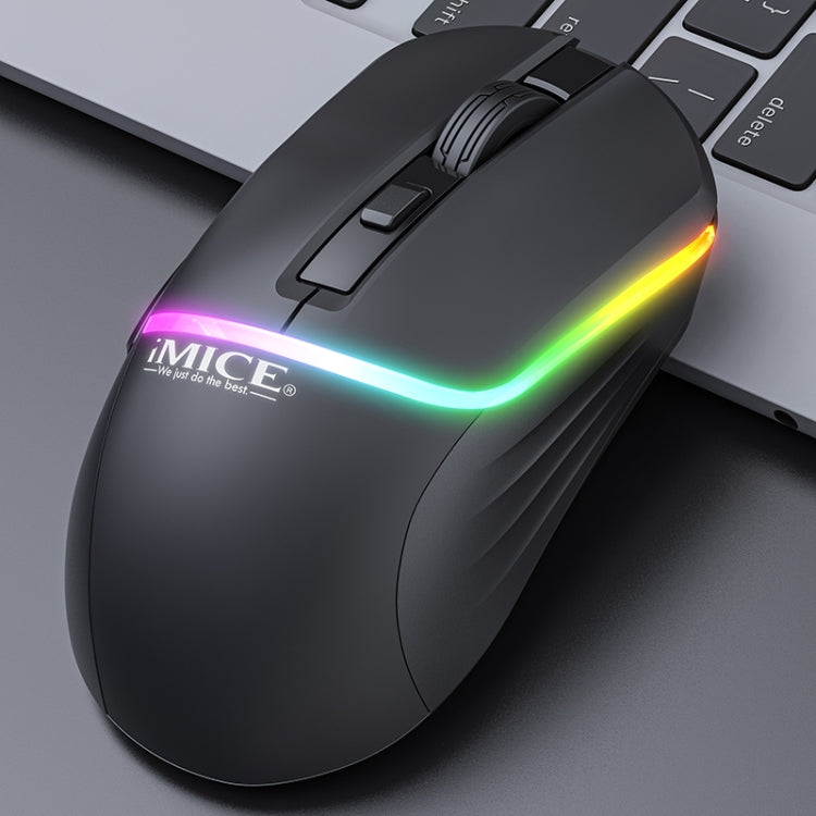 iMICE G902 Bluetooth Dual Mode 6-Key Silent Wireless Gaming Mouse(Black) - Wireless Mice by iMICE | Online Shopping South Africa | PMC Jewellery | Buy Now Pay Later Mobicred