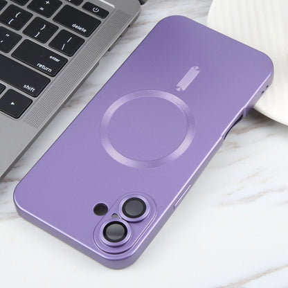 For iPhone 16 Liquid TPU Silicone Solid Color MagSafe Phone Case(Purple) - iPhone 16 Cases by PMC Jewellery | Online Shopping South Africa | PMC Jewellery | Buy Now Pay Later Mobicred