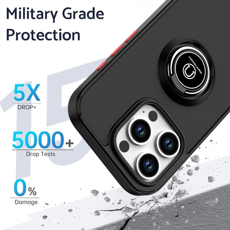 For iPhone 16 Pro Q Shadow 1 Series TPU + PC Phone Case with Ring(Royal Blue) - iPhone 16 Pro Cases by PMC TechLife | Online Shopping South Africa | PMC TechLife | Buy Now Pay Later Mobicred