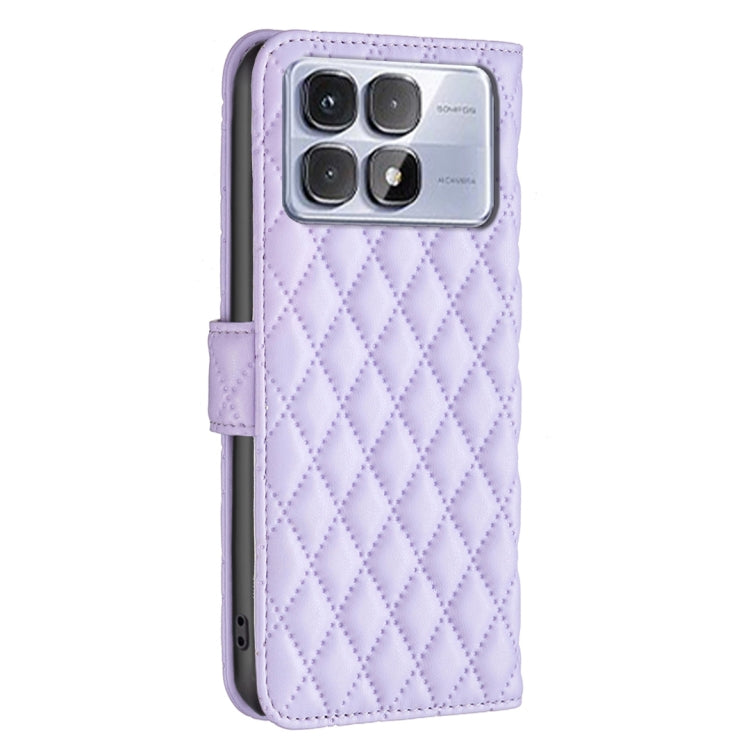 For Redmi K70 Ultra Diamond Lattice Wallet Flip Leather Phone Case(Purple) - Xiaomi Cases by PMC Jewellery | Online Shopping South Africa | PMC Jewellery | Buy Now Pay Later Mobicred