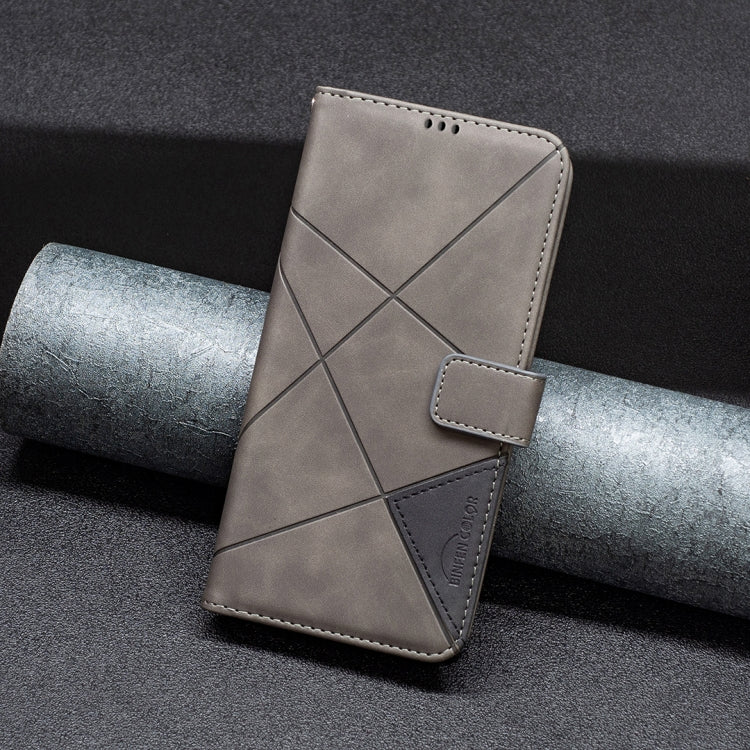 For Redmi K70 Ultra Magnetic Buckle Rhombus Texture Leather Phone Case(Grey) - Xiaomi Cases by PMC Jewellery | Online Shopping South Africa | PMC Jewellery | Buy Now Pay Later Mobicred