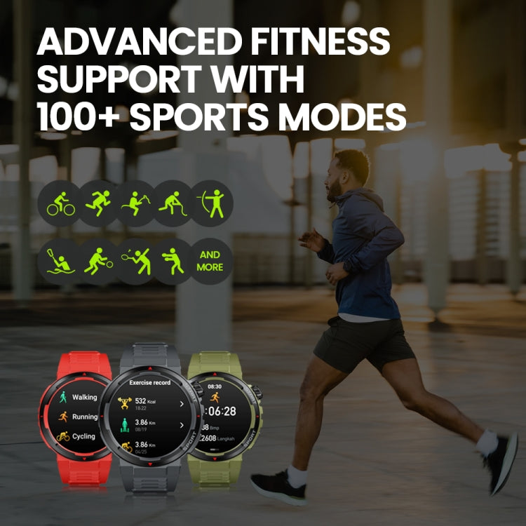 Zeblaze Ares 3 Plus 1.43 inch Fitness & Wellness Smart Watch Supports 24H Health Monitoring(Lava Black) - Smart Watches by Zeblaze | Online Shopping South Africa | PMC Jewellery | Buy Now Pay Later Mobicred