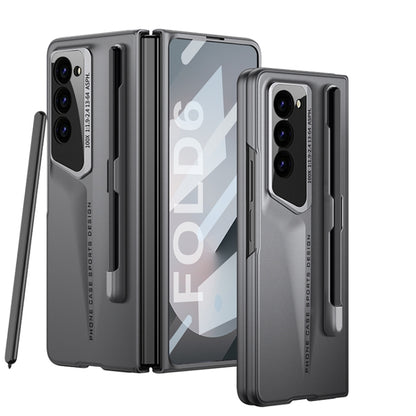 For Samsung Galaxy Z Fold6 GKK Integrated Blade Ultra-thin Full Coverage Phone Case with Pen Slot, Not Included Pen(Grey) - Galaxy Z Fold6 5G Cases by GKK | Online Shopping South Africa | PMC Jewellery | Buy Now Pay Later Mobicred