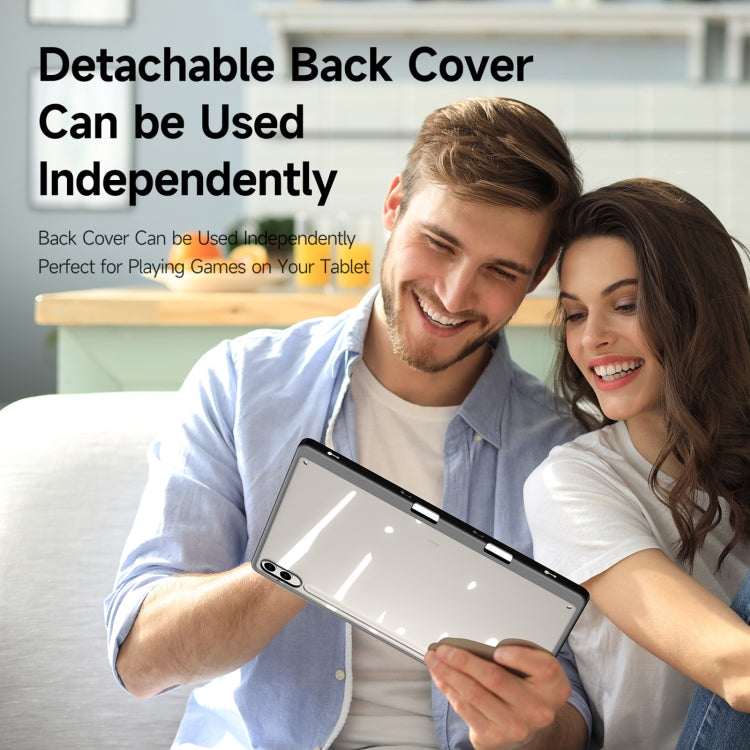 For Samsung Galaxy Tab S9+ / S9 FE+ DUX DUCIS Magi Series Smart Leather Tablet Case(Grey) - free shipping - PMC Jewellery - Order now!