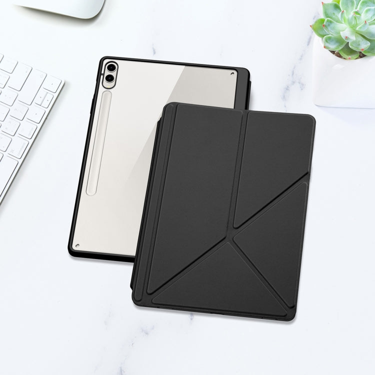 For Samsung Galaxy Tab S10+ DUX DUCIS Magi Series Smart Leather Tablet Case(Black) - Tab S10+ Cases by DUX DUCIS | Online Shopping South Africa | PMC Jewellery | Buy Now Pay Later Mobicred