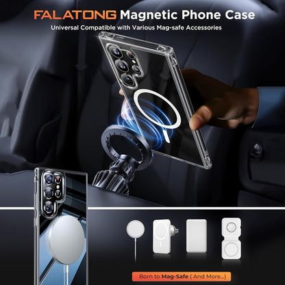 For Samsung Galaxy S24+ 5G ViLi MAG-C Series MagSafe Magnetic PC + TPU Phone Case(Transparent) - Galaxy S24+ 5G Cases by ViLi | Online Shopping South Africa | PMC Jewellery | Buy Now Pay Later Mobicred