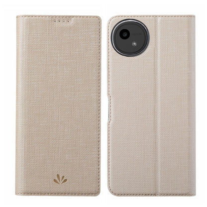 For Sharp Aquos Wish4 ViLi DMX Series TPU + PU Leather Magnetic Phone Case(Gold) - More Brand by ViLi | Online Shopping South Africa | PMC Jewellery | Buy Now Pay Later Mobicred