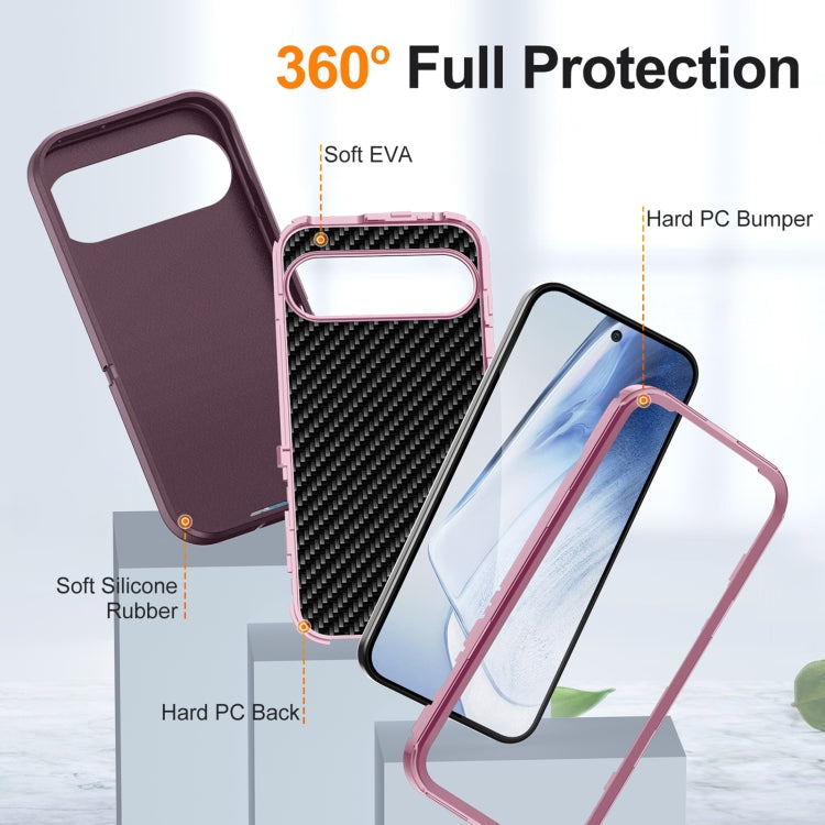 For Google Pixel 9 Life Waterproof Rugged PC + Silicone Phone Case(Purple + Pink) - Google Cases by PMC Jewellery | Online Shopping South Africa | PMC Jewellery | Buy Now Pay Later Mobicred