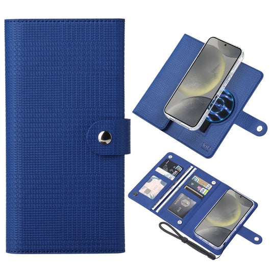 For Samsung Galaxy S24+ 5G ViLi GHA-C Series RFID MagSafe Magnetic Flip Leather Phone Case(Blue) - Galaxy S24+ 5G Cases by ViLi | Online Shopping South Africa | PMC Jewellery | Buy Now Pay Later Mobicred