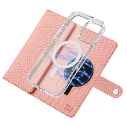 For Samsung Galaxy S24 Ultra 5G ViLi GHB-C Series RFID MagSafe Magnetic Flip Leather Phone Case(Pink) - Galaxy S24 Ultra 5G Cases by ViLi | Online Shopping South Africa | PMC Jewellery | Buy Now Pay Later Mobicred