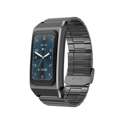 A8 1.98 inch 2 in 1 Bluetooth Earphone Steel Strap Smart Watch, Support ECG / NFC(Black) - Smart Watches by PMC Jewellery | Online Shopping South Africa | PMC Jewellery | Buy Now Pay Later Mobicred