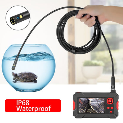 P30 8mm 1080P IP68 Waterproof 4.3 inch Screen Dual Camera Digital Endoscope, Length:2m Hard Cable(Black) -  by PMC Jewellery | Online Shopping South Africa | PMC Jewellery | Buy Now Pay Later Mobicred