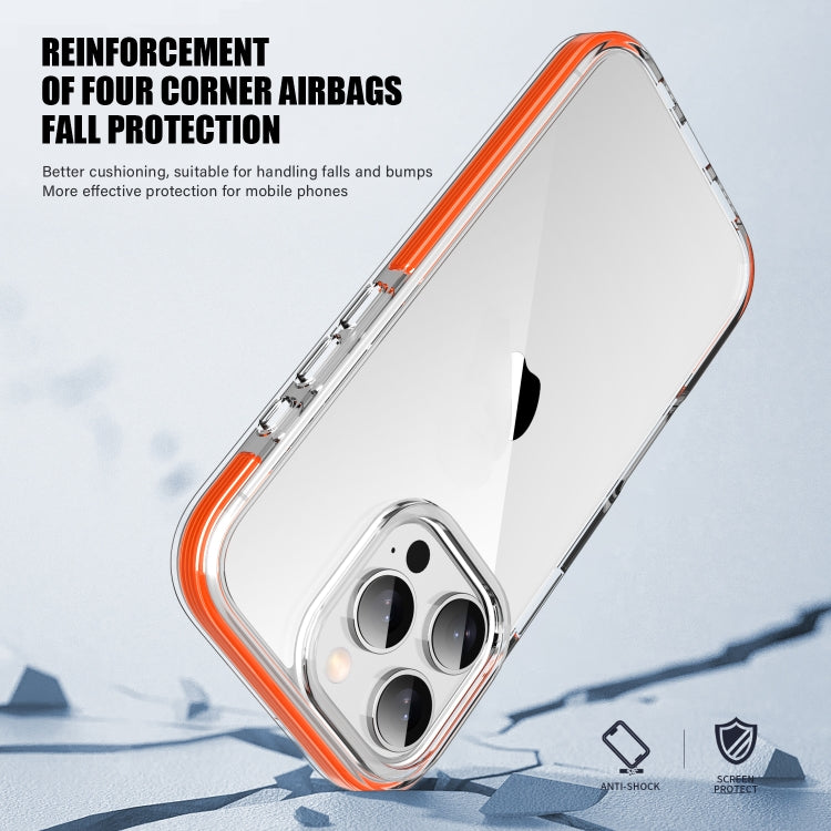 For iPhone 16 Pro Max TPE Airbag TPU+ PC Full Coverage Phone Case(Orange) - iPhone 16 Pro Max Cases by PMC Jewellery | Online Shopping South Africa | PMC Jewellery | Buy Now Pay Later Mobicred