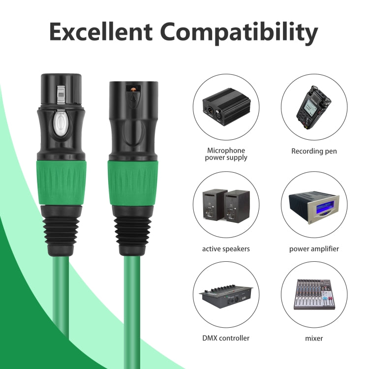 6 Color / Set JC1015 XLR 3pin Male to Female Audio Cable, Length:1m - Microphone Audio Cable & Connector by PMC Jewellery | Online Shopping South Africa | PMC Jewellery | Buy Now Pay Later Mobicred