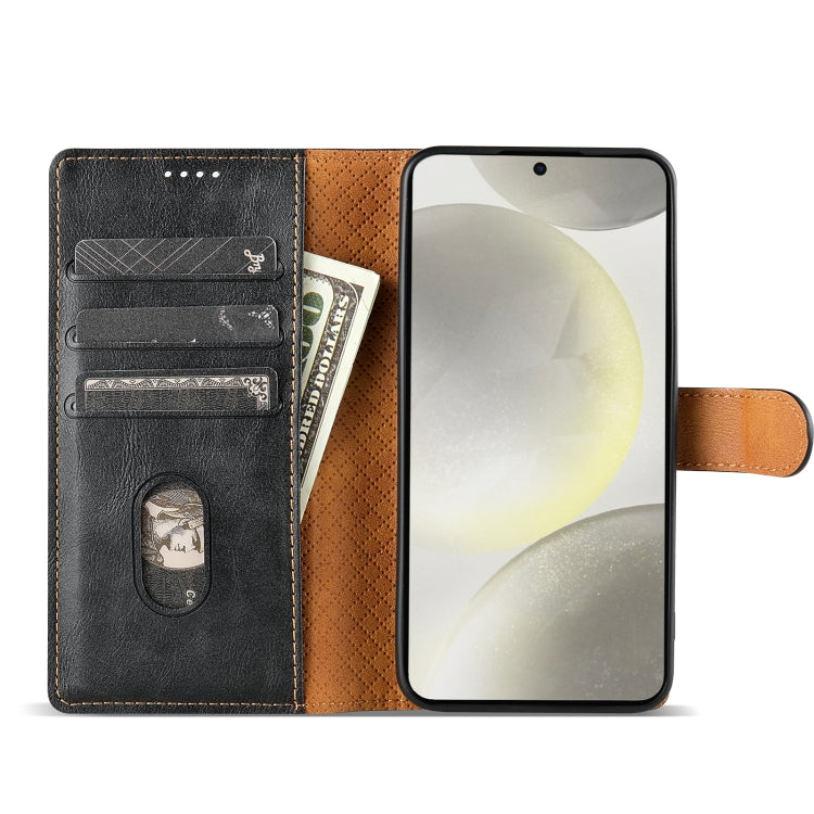 For Motorola Moto G 5G 2024 N.BEKUS CSJ-P1 Solid Color Leather Phone Case(Black) - Motorola Cases by N.BEKUS | Online Shopping South Africa | PMC Jewellery | Buy Now Pay Later Mobicred