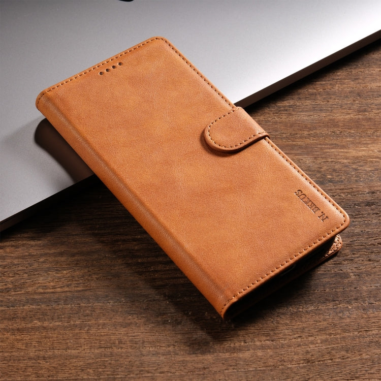 For Samsung Galaxy S24 5G N.BEKUS CSJ-P1 Solid Color Leather Phone Case(Brown) - free shipping - PMC Jewellery - Order now!