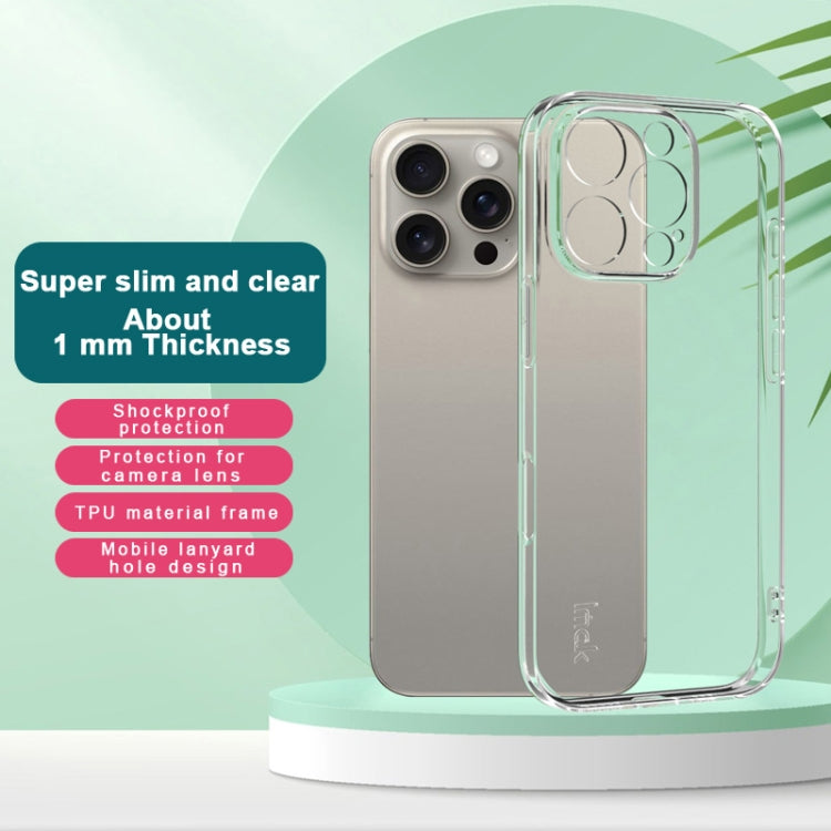 For iPhone 16 Pro IMAK UX-5 Series Transparent TPU Phone Case - iPhone 16 Pro Cases by imak | Online Shopping South Africa | PMC TechLife | Buy Now Pay Later Mobicred