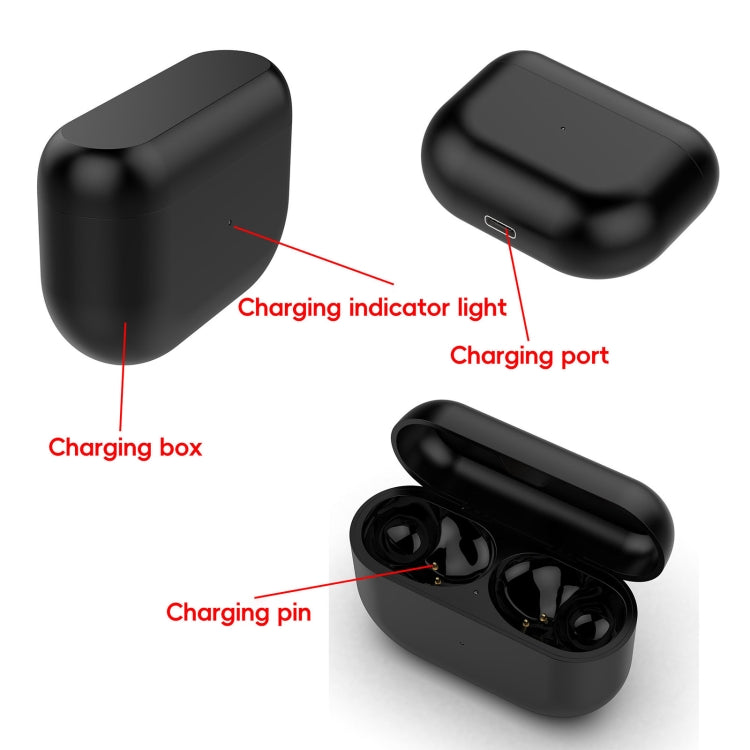 For Jabra Elite 8 / Elite 8 Active Wireless Bluetooth Earphone Charging Box(Black) - Other Accessories by PMC Jewellery | Online Shopping South Africa | PMC Jewellery | Buy Now Pay Later Mobicred