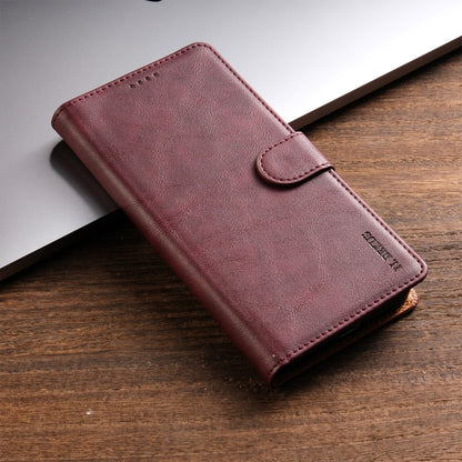 For Xiaomi 14 N.BEKUS CSJ-P1 Solid Color Leather Phone Case(Wine Red) - 14 Cases by N.BEKUS | Online Shopping South Africa | PMC Jewellery | Buy Now Pay Later Mobicred