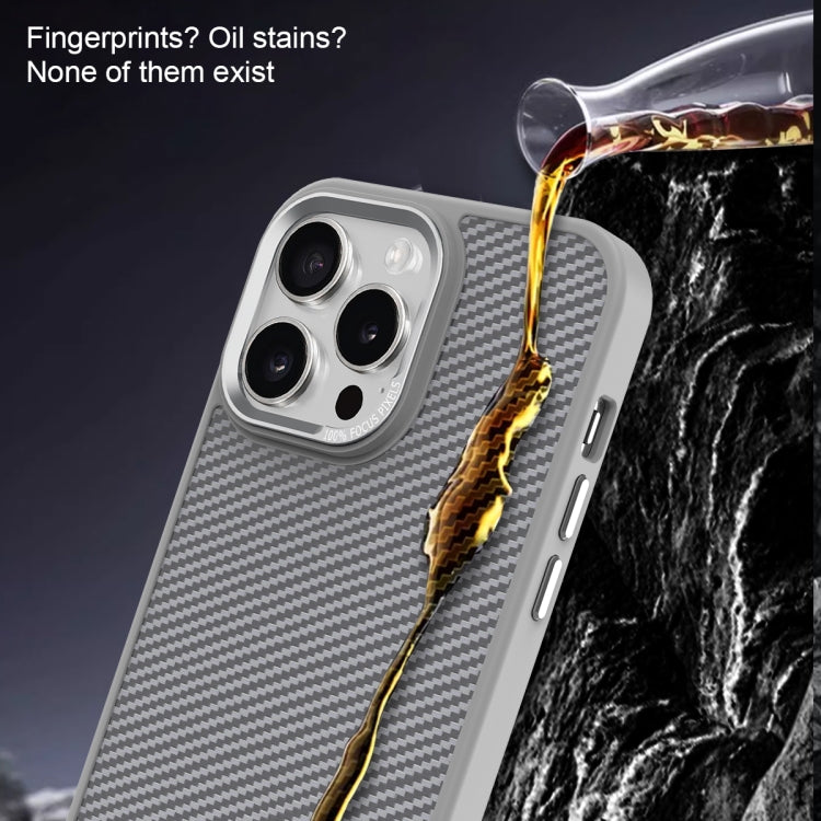 For iPhone 16 Carbon Fiber Texture MagSafe Magnetic Shockproof Phone Case(Purple) - iPhone 16 Cases by PMC Jewellery | Online Shopping South Africa | PMC Jewellery | Buy Now Pay Later Mobicred