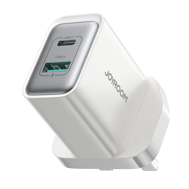 JOYROOM JR-TCF15 30W USB+USB-C / Type-C Fast Charger, Specification:UK Plug(White) - USB Charger by JOYROOM | Online Shopping South Africa | PMC Jewellery | Buy Now Pay Later Mobicred