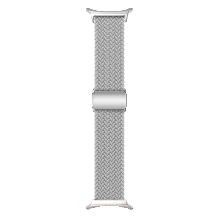 For Samsung Galaxy Watch Ultra 47mm Nylon Loop Magnetic Buckle Watch Band(Light Grey) - Watch Bands by PMC Jewellery | Online Shopping South Africa | PMC Jewellery | Buy Now Pay Later Mobicred