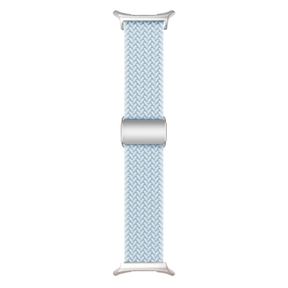 For Samsung Galaxy Watch Ultra 47mm Nylon Loop Magnetic Buckle Watch Band(Fog Blue) - Watch Bands by PMC Jewellery | Online Shopping South Africa | PMC Jewellery | Buy Now Pay Later Mobicred