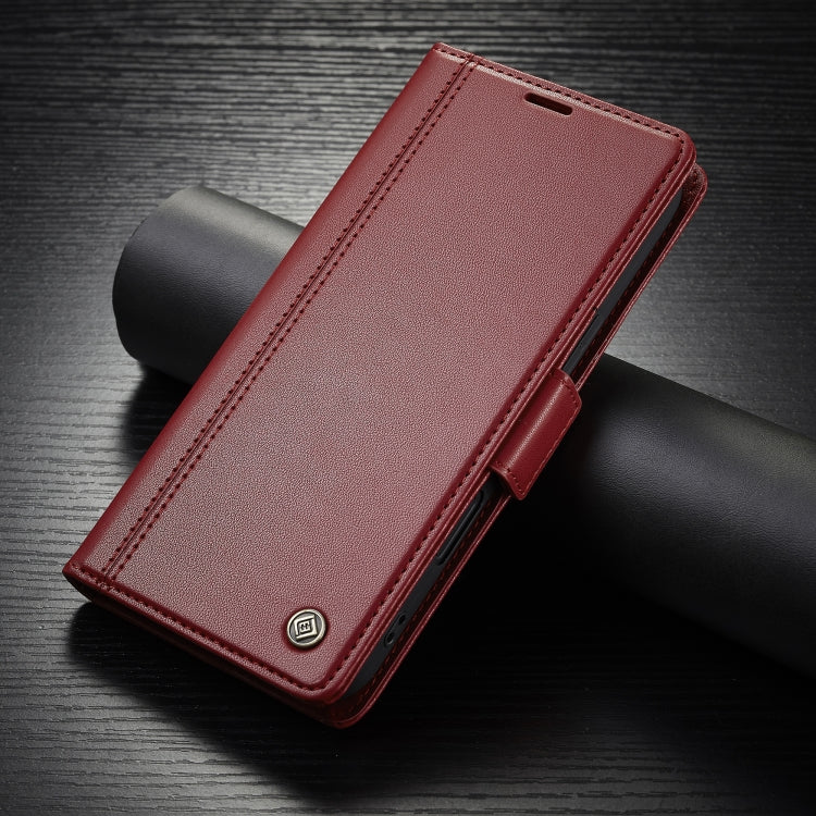 For iPhone 16 Pro LC.IMEEKE Skin-friendly Card Slots Leather Phone Case(Red) - iPhone 16 Pro Cases by LC.IMEEKE | Online Shopping South Africa | PMC Jewellery | Buy Now Pay Later Mobicred