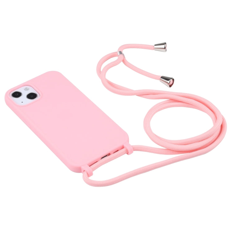 For iPhone 16 Plus Candy Colors TPU Protective Phone Case with Lanyard(Pink) - iPhone 16 Plus Cases by PMC TechLife | Online Shopping South Africa | PMC TechLife | Buy Now Pay Later Mobicred