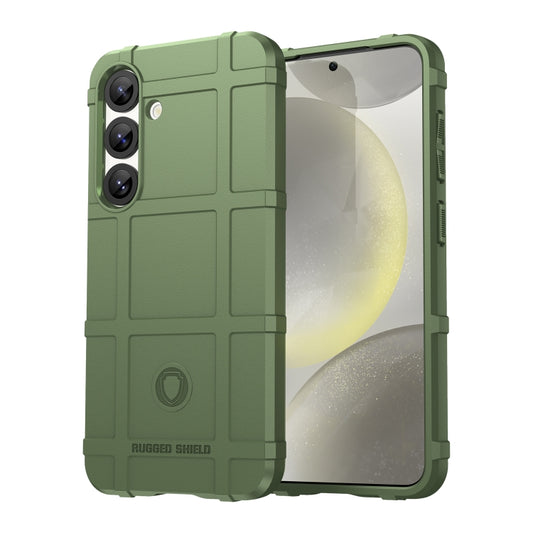 For Samsung Galaxy S25 5G Full Coverage Shockproof TPU Phone Case(Green) - Galaxy S25 5G Cases by PMC Jewellery | Online Shopping South Africa | PMC Jewellery | Buy Now Pay Later Mobicred