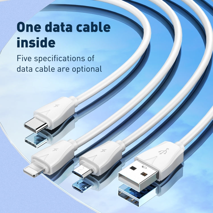 LDNIO Q334 32W Type-C + Dual USB Port Charger with 1m 8 Pin Data Cable, Plug Type:UK Plug(White) - USB Charger by LDNIO | Online Shopping South Africa | PMC Jewellery | Buy Now Pay Later Mobicred