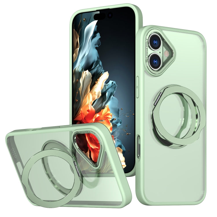 For iPhone 16 Plus Wing Series MagSafe Magnetic Ring Holder Phone Case(Avocado Green) - iPhone 16 Plus Cases by PMC Jewellery | Online Shopping South Africa | PMC Jewellery | Buy Now Pay Later Mobicred