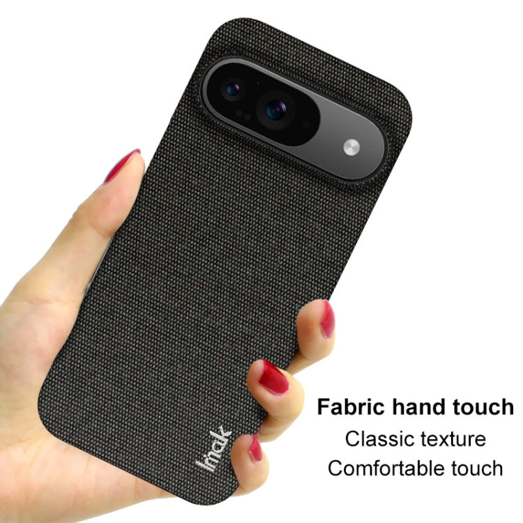 For Google Pixel 9 / 9 Pro imak Ruiyi Series Cloth Texture PU + PC Phone Case(Black) - Google Cases by imak | Online Shopping South Africa | PMC Jewellery | Buy Now Pay Later Mobicred