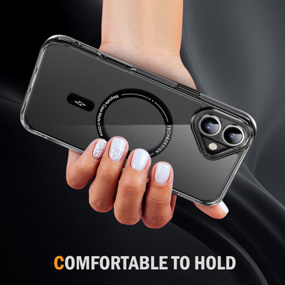 For iPhone 16 Plus Airbag Magsafe PC Hybrid TPU Phone Case(Clear Black) - iPhone 16 Plus Cases by PMC Jewellery | Online Shopping South Africa | PMC Jewellery | Buy Now Pay Later Mobicred