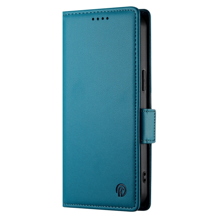 For Redmi K70 Ultra Side Buckle Magnetic Frosted Leather Phone Case(Blue) - Xiaomi Cases by PMC Jewellery | Online Shopping South Africa | PMC Jewellery | Buy Now Pay Later Mobicred