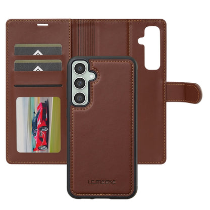 For Samsung Galaxy S24+ 5G LC.IMEEKE L2 Series Detachable Magsafe PU Phone Case with Lanyard(Brown) - Galaxy S24+ 5G Cases by LC.IMEEKE | Online Shopping South Africa | PMC Jewellery | Buy Now Pay Later Mobicred