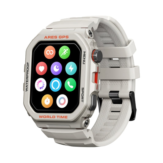 Zeblaze Ares GPS Rugged GPS Smart Watch, Support Heart Rate / Pulse Ox Blood Oxygen(Moon White) - Smart Watches by Zeblaze | Online Shopping South Africa | PMC Jewellery | Buy Now Pay Later Mobicred