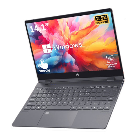 GXMO Y140N 14.1 inch Yoga Laptop, 16GB+1TB, Windows 11 Intel Alder Lake N95 Quad Core, Support Fingerprint Unlock(Metallic Gray) - Others by GXMO | Online Shopping South Africa | PMC Jewellery | Buy Now Pay Later Mobicred