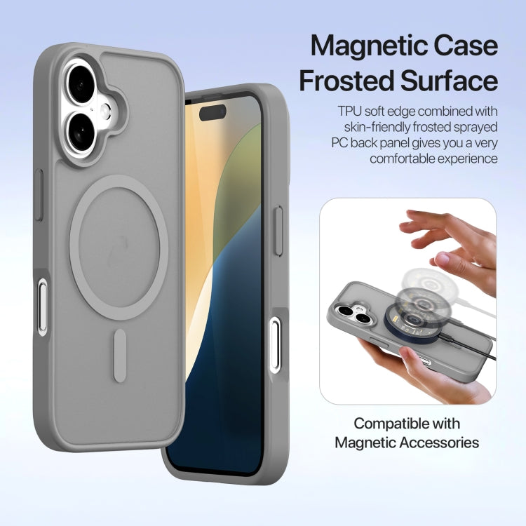 For iPhone 16 Plus DUX DUCIS Lawa Series 2 in 1 Wallet Zipper Detachable MagSafe Phone Case with Lanyard(Grey) - iPhone 16 Plus Cases by DUX DUCIS | Online Shopping South Africa | PMC Jewellery | Buy Now Pay Later Mobicred