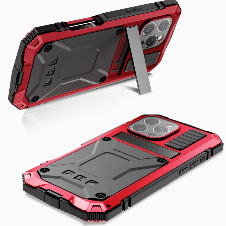 For iPhone 16 Pro Max R-JUST Life Waterproof Dustproof Shockproof Phone Case(Red) - iPhone 16 Pro Max Cases by R-JUST | Online Shopping South Africa | PMC Jewellery | Buy Now Pay Later Mobicred