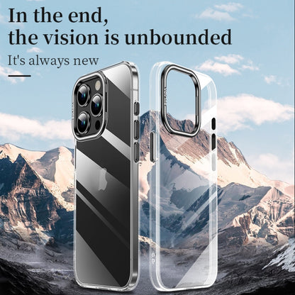 For iPhone 16 Pro SULADA PC + Aluminum Alloy Lens Holder Phone Case(Black) - iPhone 16 Pro Cases by SULADA | Online Shopping South Africa | PMC Jewellery | Buy Now Pay Later Mobicred