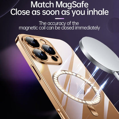 For iPhone 16 Pro SULADA MagSafe Plating TPU Shockproof Phone Soft Case(Silver) - iPhone 16 Pro Cases by SULADA | Online Shopping South Africa | PMC Jewellery | Buy Now Pay Later Mobicred