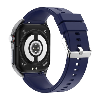 ET585 2.04 inch Silicone Strap IP68 Waterproof Smart Watch, Support ECG / Blood Composition Measurement(Blue) - Smart Watches by PMC Jewellery | Online Shopping South Africa | PMC Jewellery | Buy Now Pay Later Mobicred