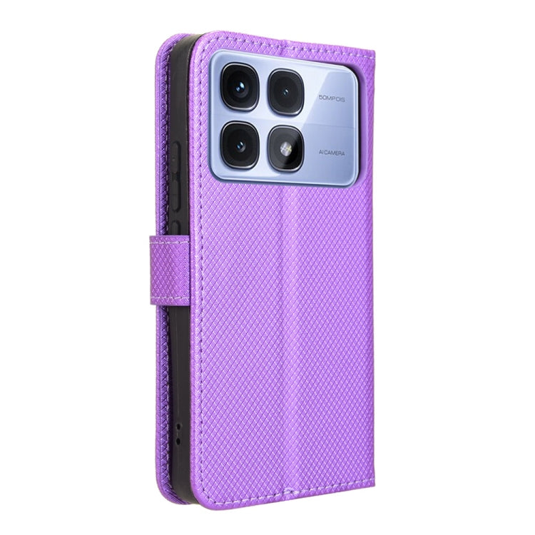 For Redmi K70 Ultra Diamond Texture Leather Phone Case(Purple) - Xiaomi Cases by PMC Jewellery | Online Shopping South Africa | PMC Jewellery | Buy Now Pay Later Mobicred