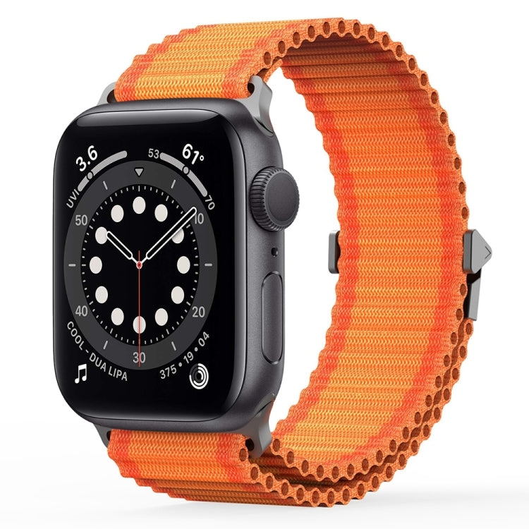 For Apple Watch Series 6 40mm DUX DUCIS YC Series Ocean Nylon Watch Band(Orange) - Watch Bands by DUX DUCIS | Online Shopping South Africa | PMC Jewellery | Buy Now Pay Later Mobicred