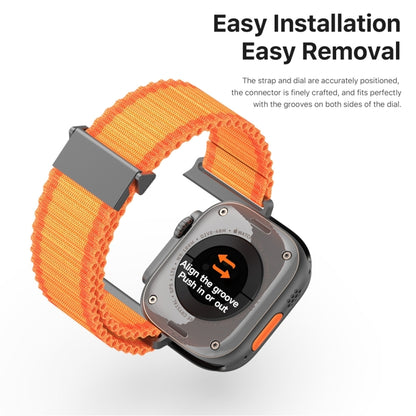 For Apple Watch Series 6 40mm DUX DUCIS YC Series Ocean Nylon Watch Band(Orange) - Watch Bands by DUX DUCIS | Online Shopping South Africa | PMC Jewellery | Buy Now Pay Later Mobicred