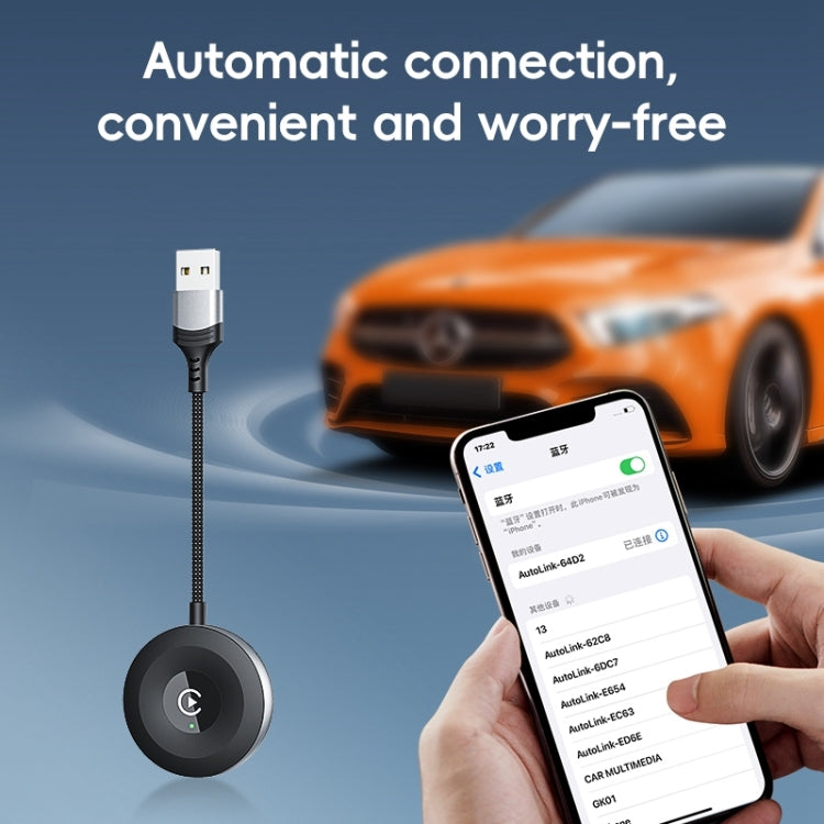 USB, USB-C / Type-C Wired to Wireless Car CarPlay Box Adapter for iPhone(White) - free shipping - PMC Jewellery - Order now!