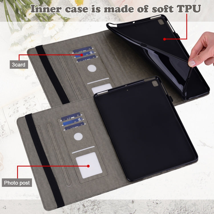 For Honor Pad X9 Tree & Deer Embossed Leather Tablet Case(Grey) - Honor by PMC TechLife | Online Shopping South Africa | PMC TechLife | Buy Now Pay Later Mobicred