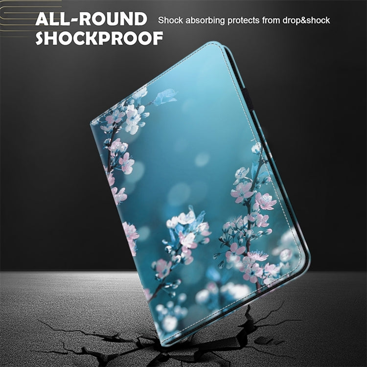 For Honor Pad 8 Crystal Texture Painted Leather Tablet Case(Plum Bossom) - Honor by PMC TechLife | Online Shopping South Africa | PMC TechLife | Buy Now Pay Later Mobicred