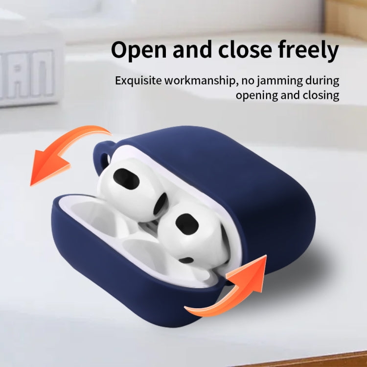 For AirPods 4 Silicone Earphone Protective Case with Hook(Red) - For AirPods 4 by PMC Jewellery | Online Shopping South Africa | PMC Jewellery | Buy Now Pay Later Mobicred